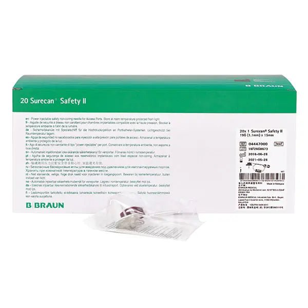 Surecan Safety II Sicherheitsportkanülen - 22 G - B.Braun